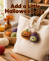 Halloween Crochet Charm Kit – Spooky Mini Characters