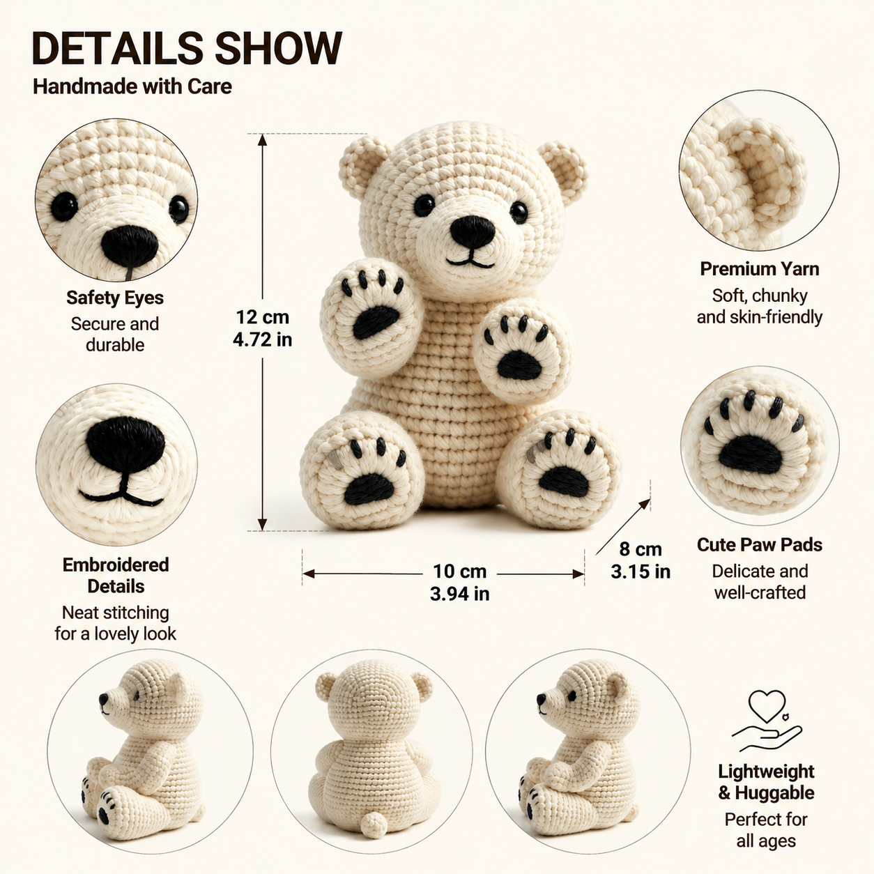 Polar Bear Crochet Kit