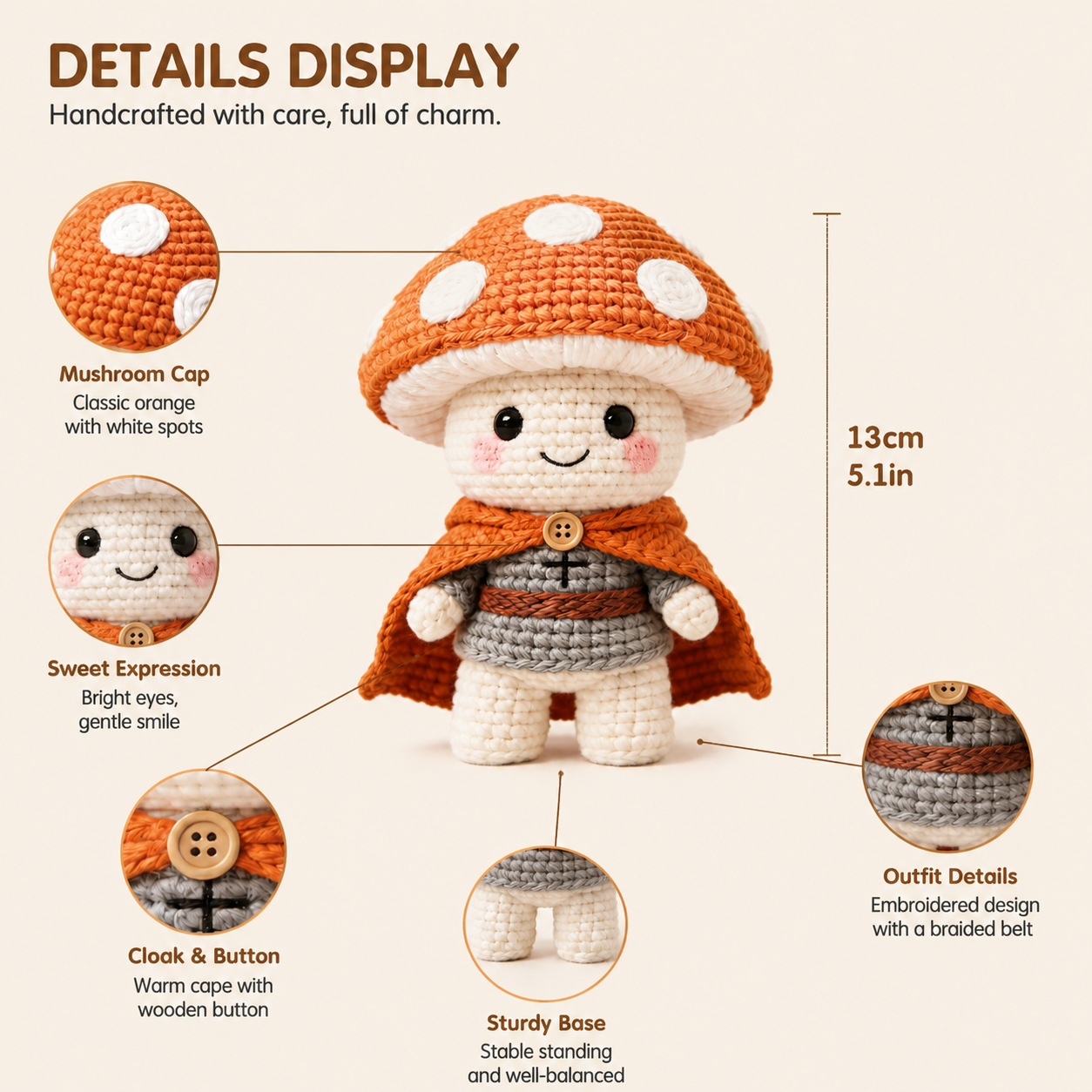 Mushroom Doll Crochet Kit