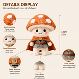 Handmade Mushroom Doll Crochet Plush | Finished Amigurumi Gift