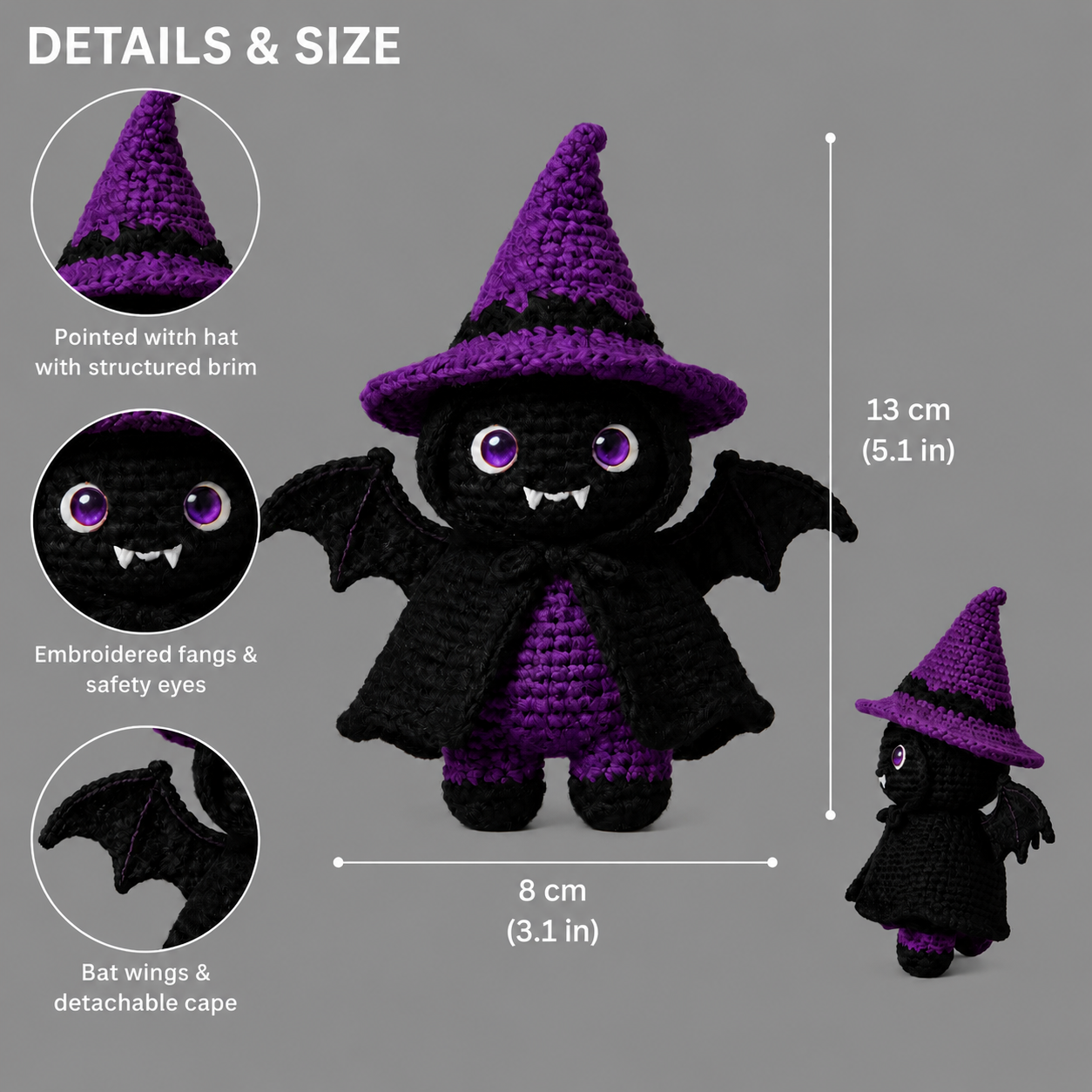 Halloween Bat Crochet Kit