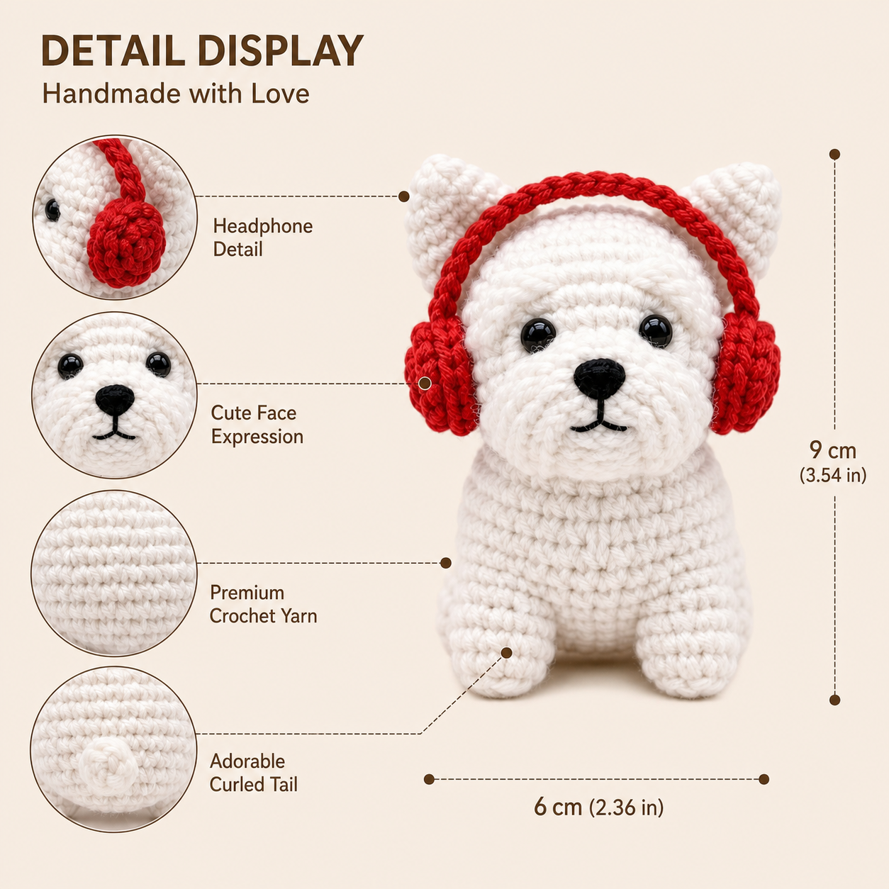 Winter Puppy Crochet Kit