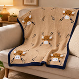 Highland Cow Baby Blanket Crochet Kit