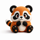 Handmade Raccoon Crochet Plush | Finished Raccoon Amigurumi Gift