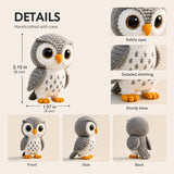Handmade Owl Crochet Plush | Finished Owl Amigurumi Gift