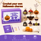 Halloween Crochet Charm Kit – Spooky Mini Characters