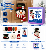 Snowman Door Hanger Crochet Kit