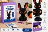 Grumpy Black Bunny Crochet Kit