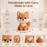 Orange Fox Crochet Kit with Bushy Tail