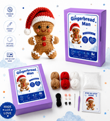 Gingerbread Man Christmas Crochet Kit