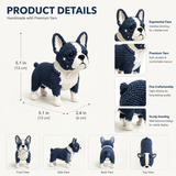 Blue and White Bulldog Crochet Kit