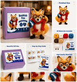 Bookish Fox Crochet Kit with Scarf and Glasses