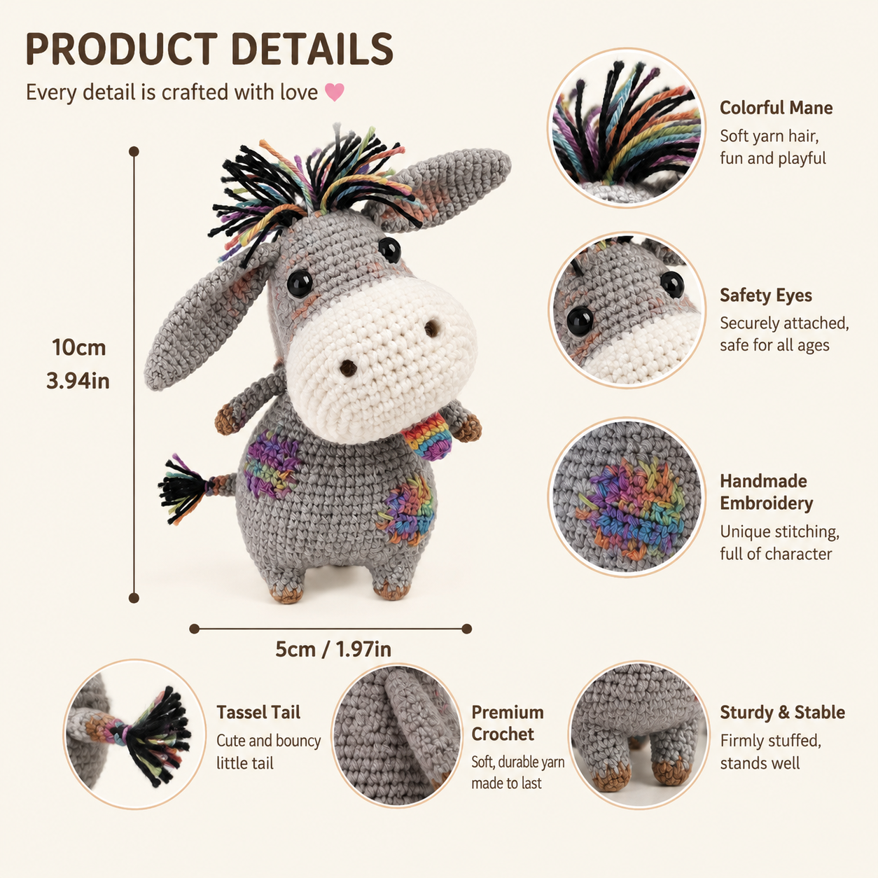 Donkey Crochet Kit