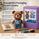 Dad Teddy Bear Crochet Kit