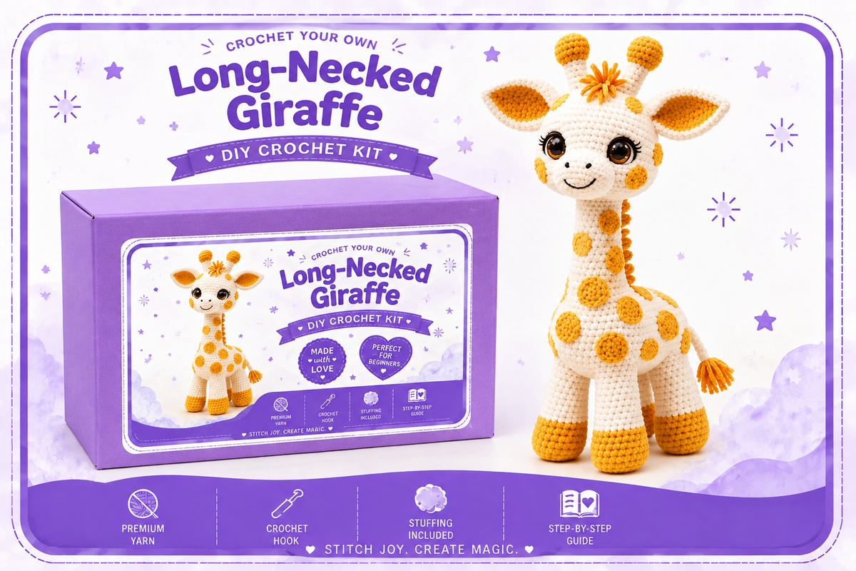 Giraffe Crochet Kit for Beginners
