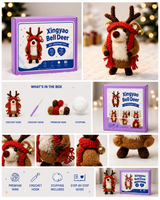 Xingyao Bell Deer Crochet Kit – Christmas Reindeer