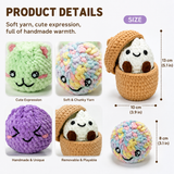 Six-Design Animal Crochet Plushie Kit Set