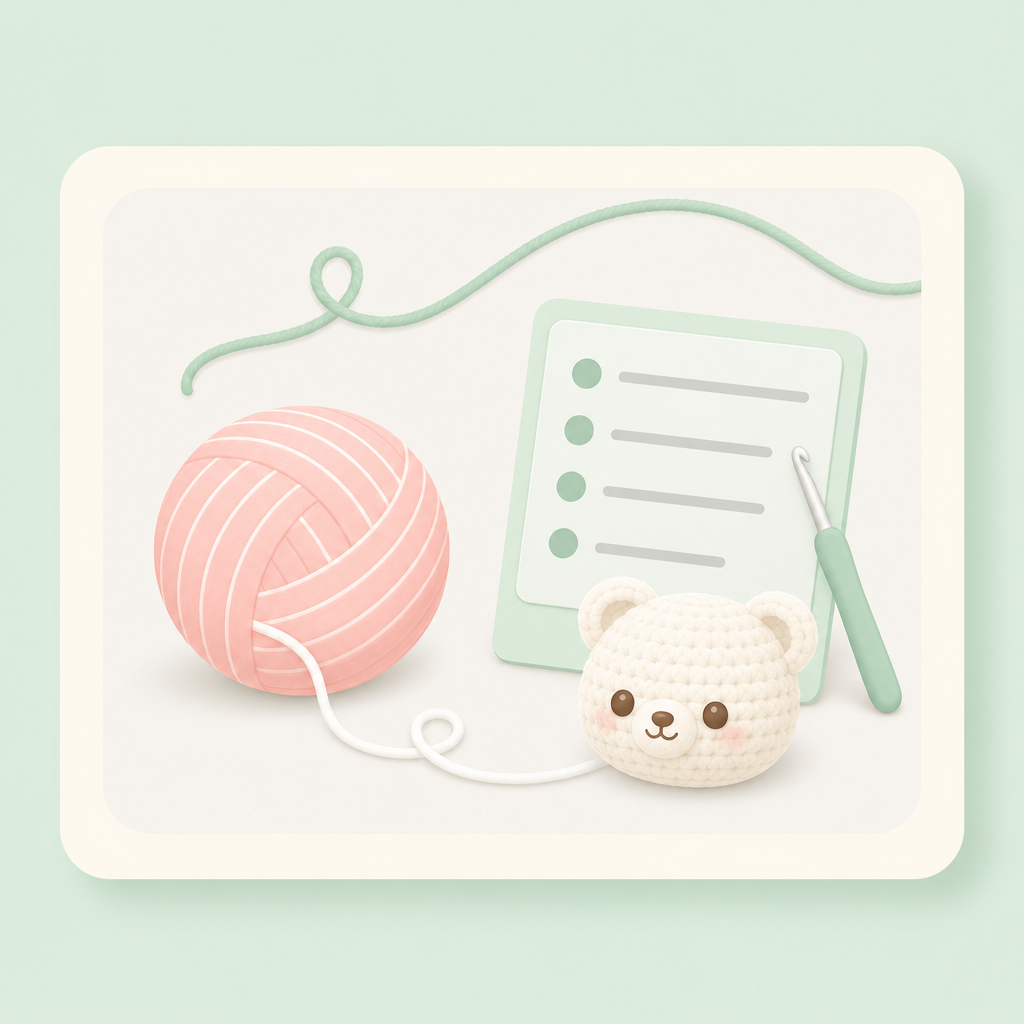 From yarn ball to tiny plush friend