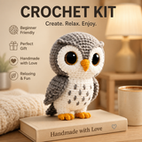 Handmade Owl Crochet Plush | Finished Owl Amigurumi Gift