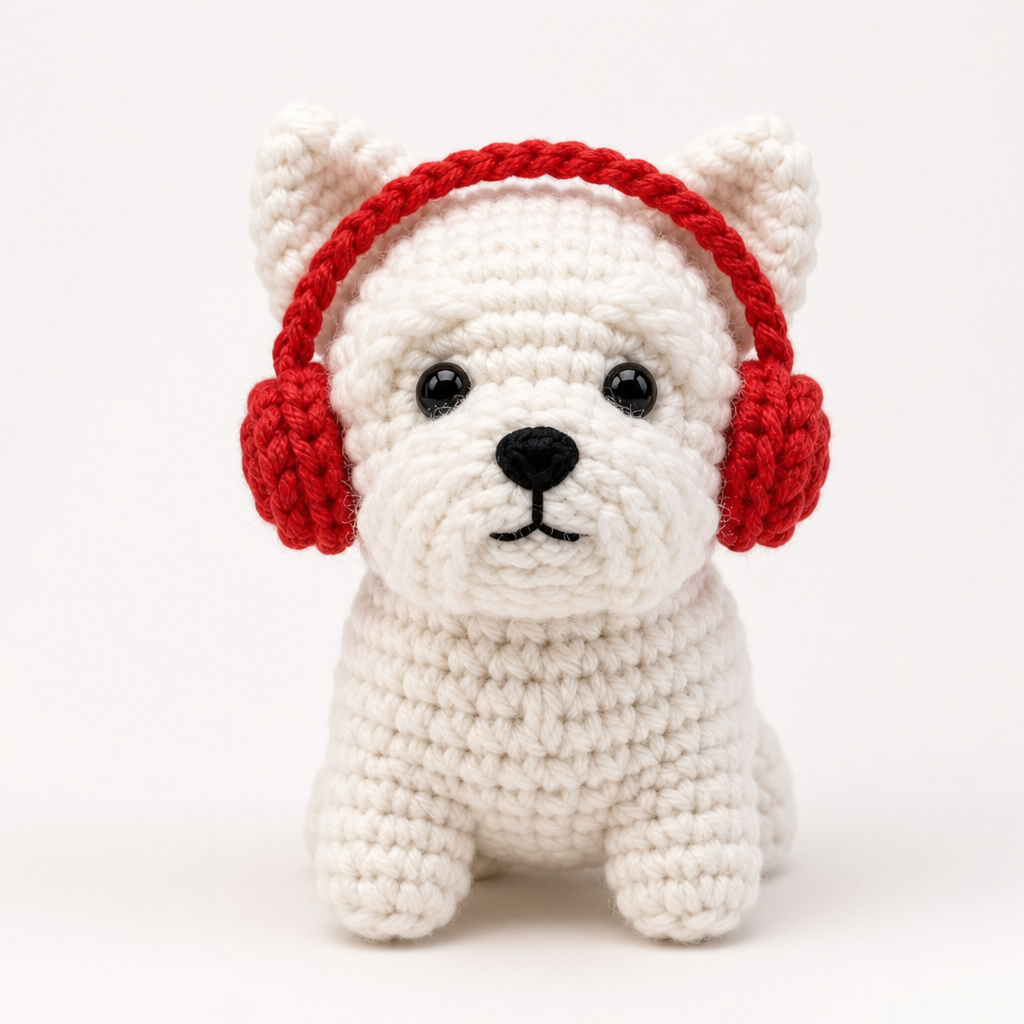 Winter Puppy Crochet Kit