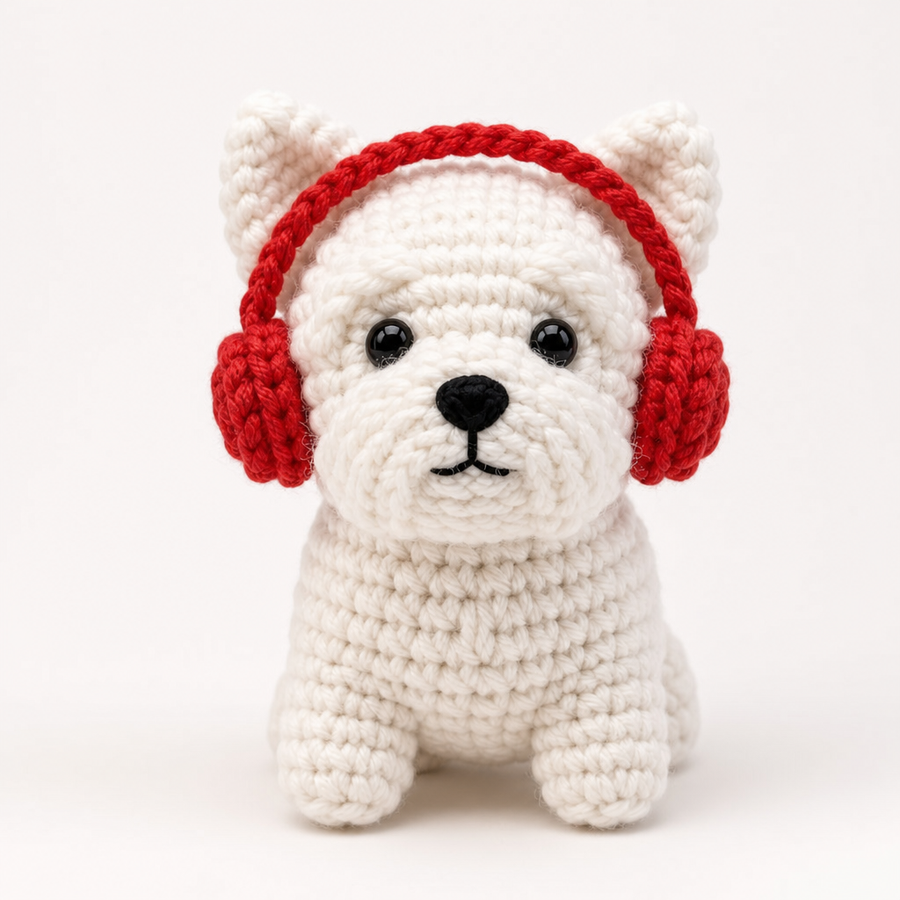 Winter Puppy Crochet Kit