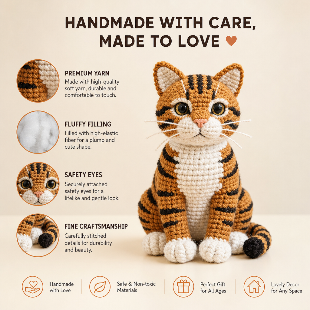 Tabby Cat Crochet Kit