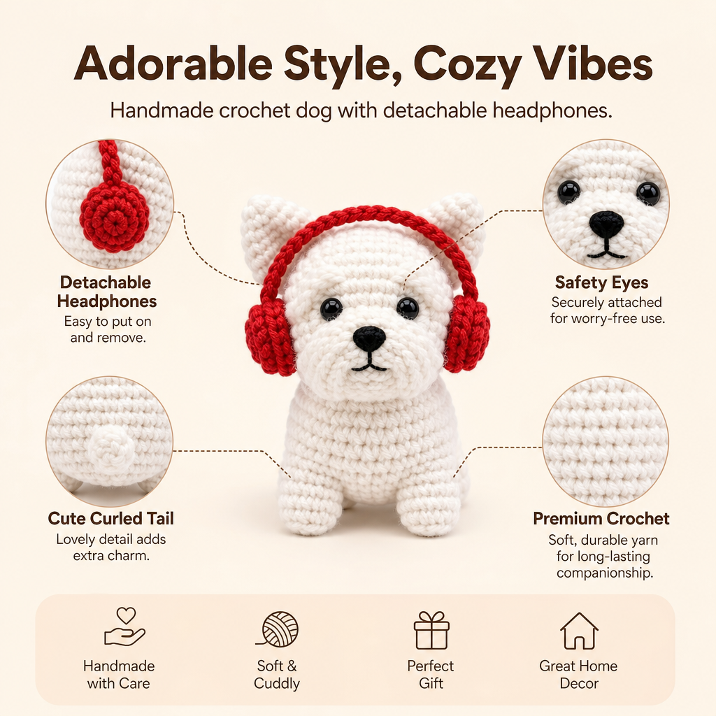 Winter Puppy Crochet Kit