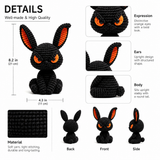 Grumpy Black Bunny Crochet Kit