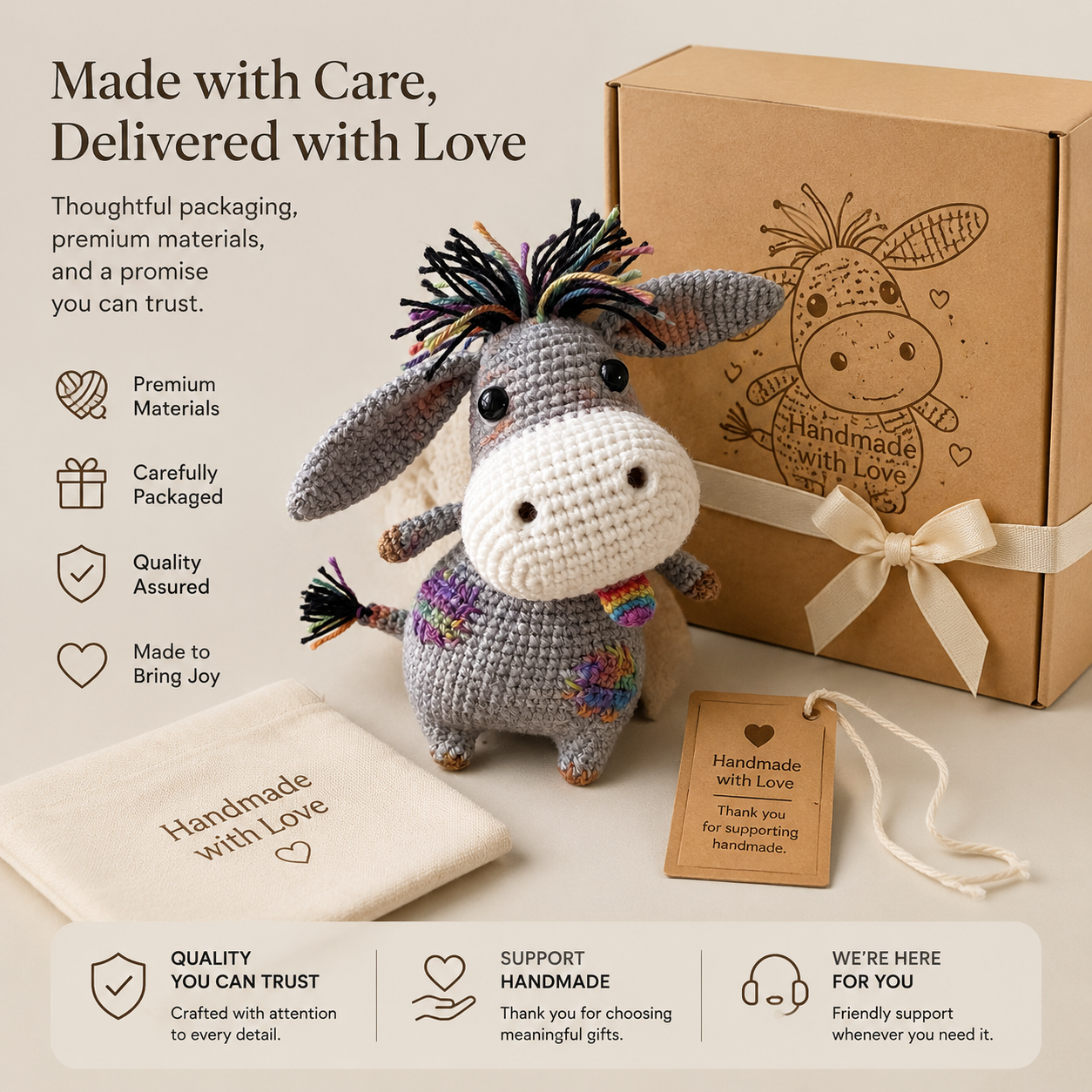 Donkey Crochet Kit