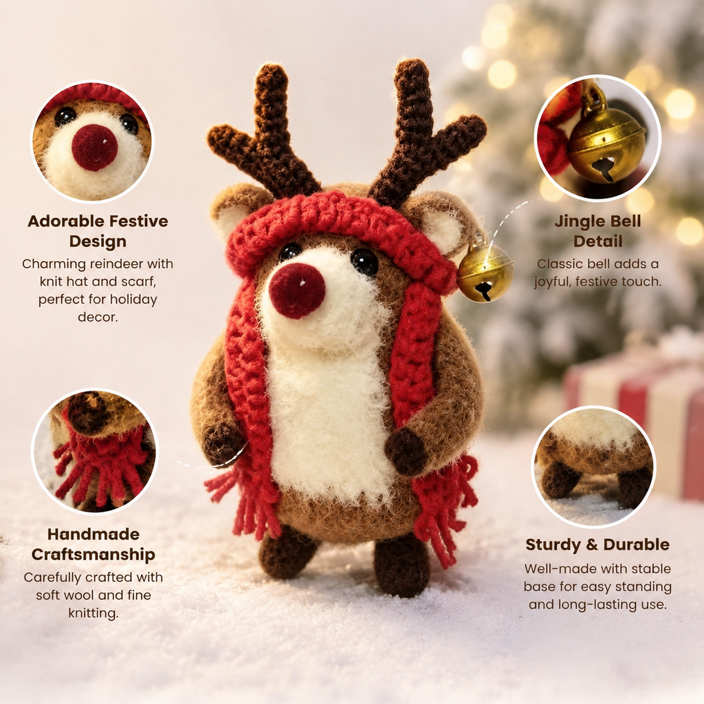 Xingyao Bell Deer Crochet Kit – Christmas Reindeer