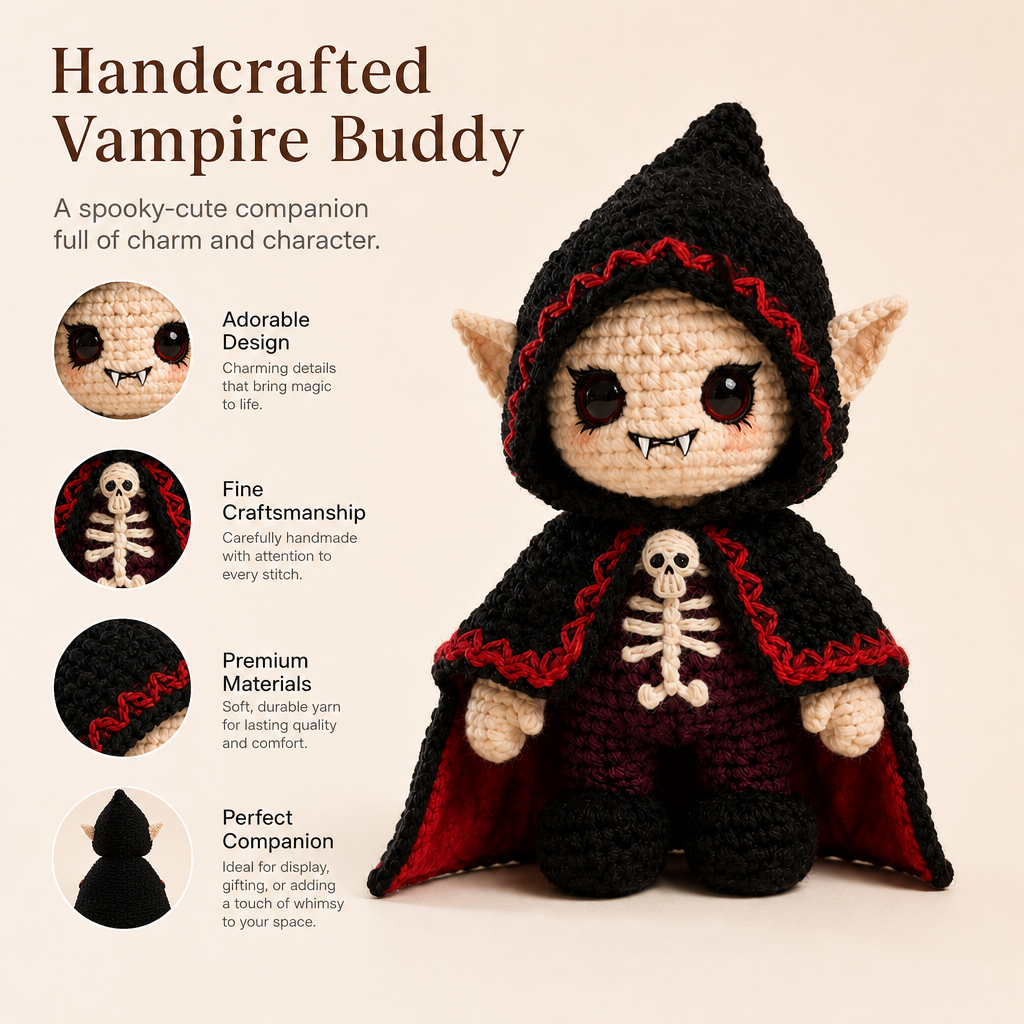 Halloween Vampire Crochet Kit
