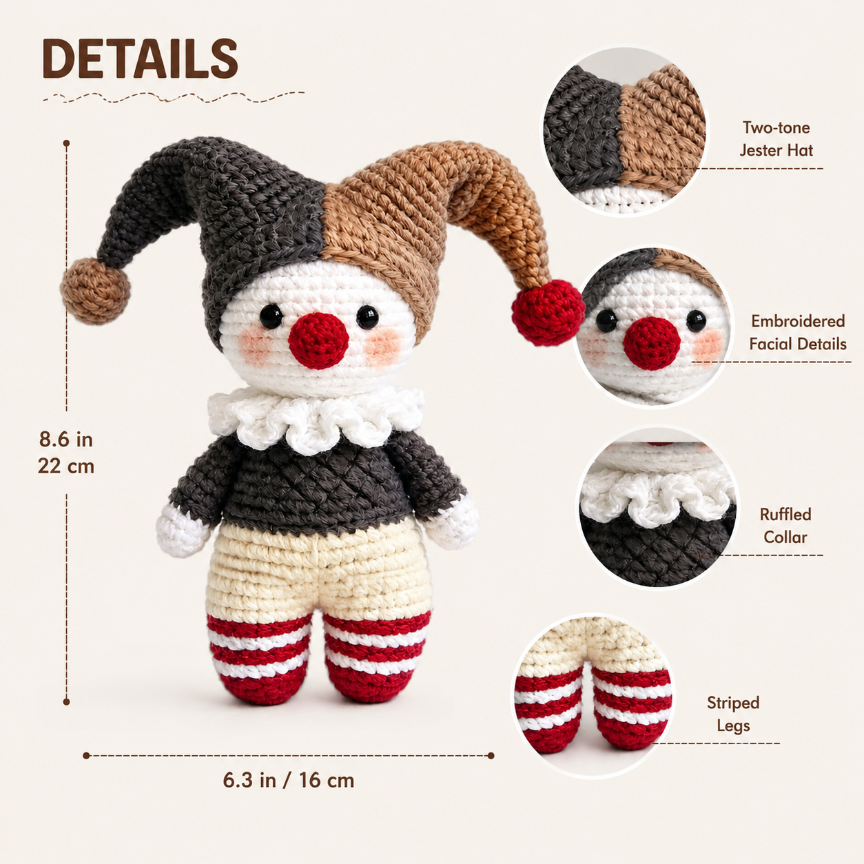 Clown Doll Crochet Kit