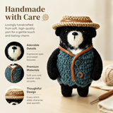 Mullen Black Bear Crochet Kit with Hat and Vest