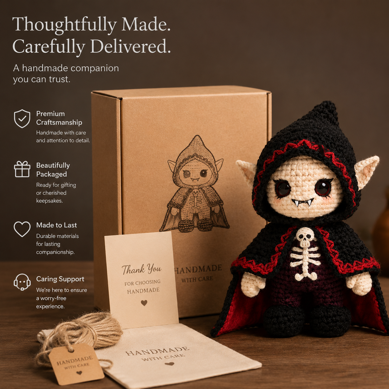 Halloween Vampire Crochet Kit