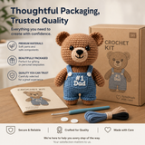 Dad Teddy Bear Crochet Kit
