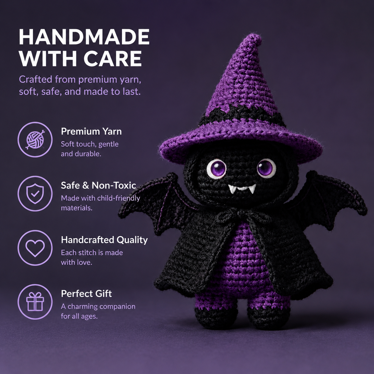 Halloween Bat Crochet Kit