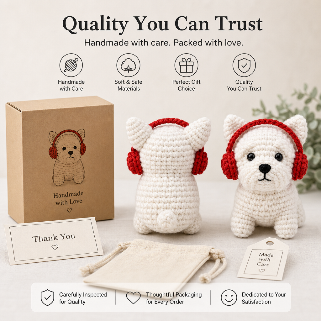 Winter Puppy Crochet Kit