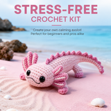 Pink Axolotl Crochet Kit