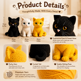 Cat Crochet Kit for Beginners - 3 Color Options