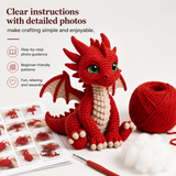 Red Dragon Crochet Plushie with Wings