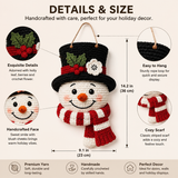 Snowman Door Hanger Crochet Kit