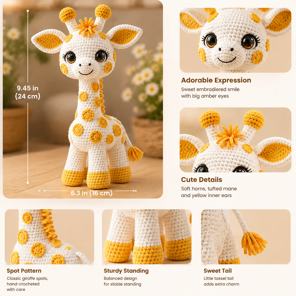Giraffe Crochet Kit for Beginners