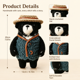 Mullen Black Bear Crochet Kit with Hat and Vest