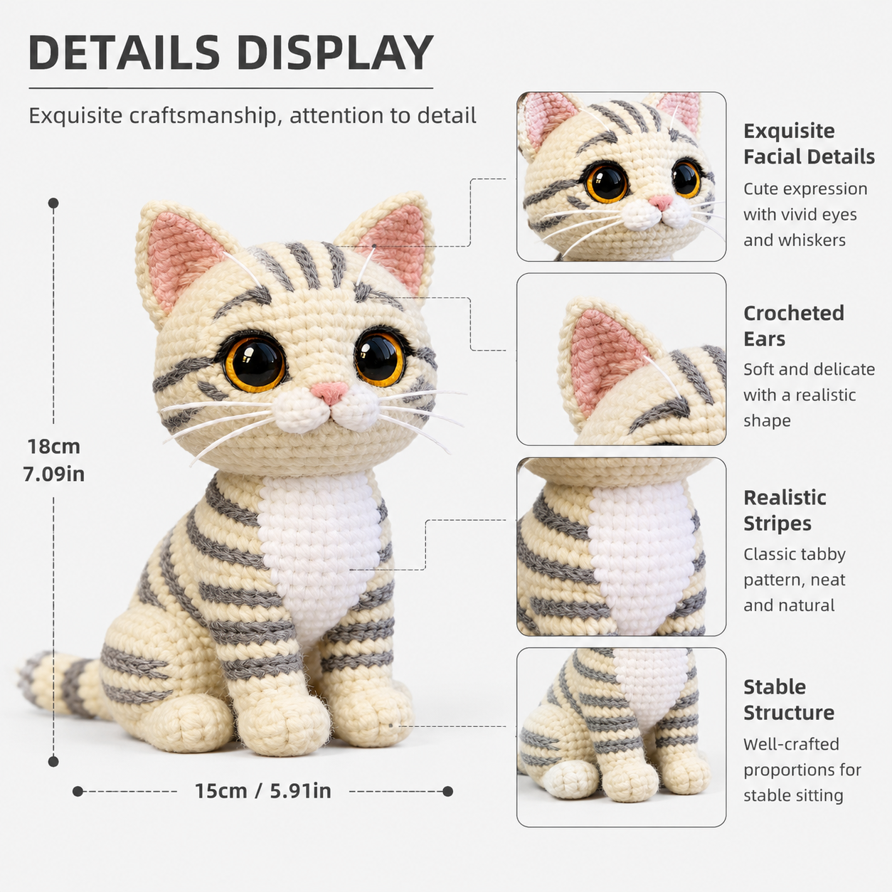 Tabby Cat Crochet Kit