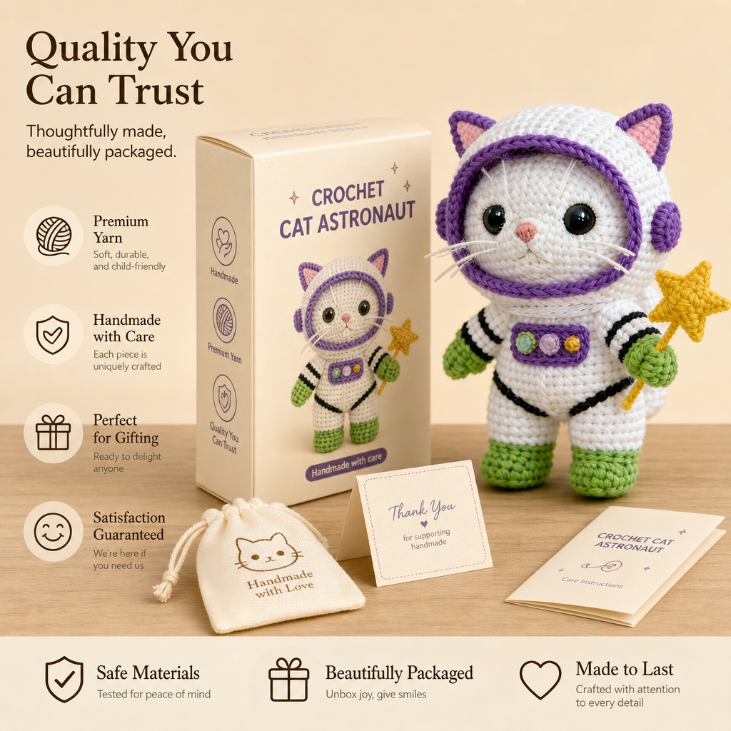 Astronaut Cat Crochet Kit