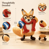 Bookish Fox Crochet Kit with Scarf and Glasses