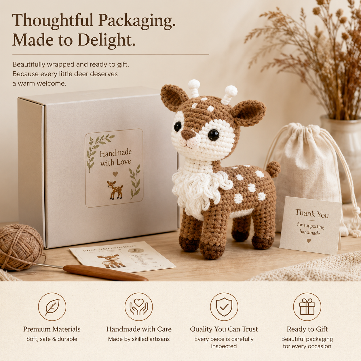 Deer Crochet Kit