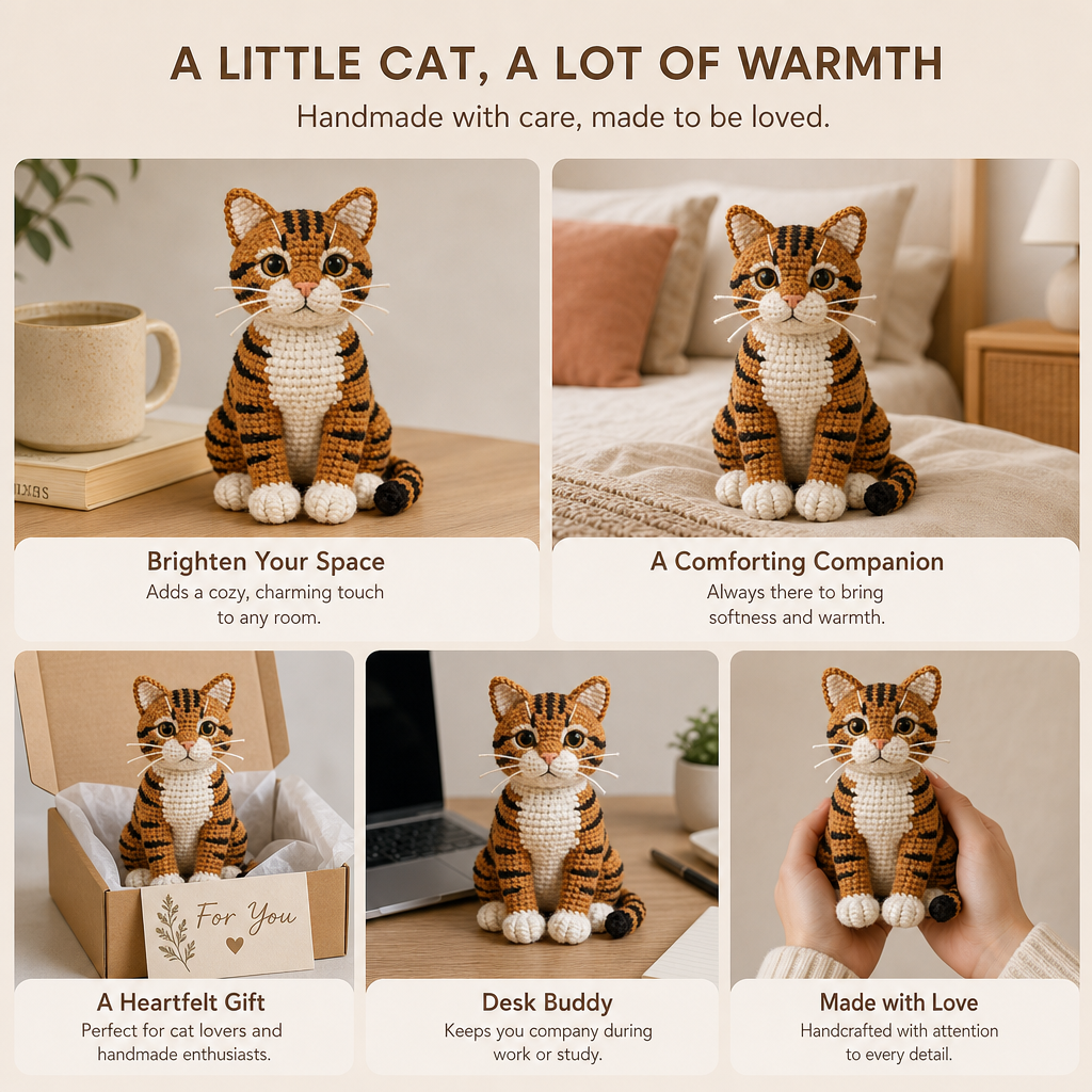 Tabby Cat Crochet Kit