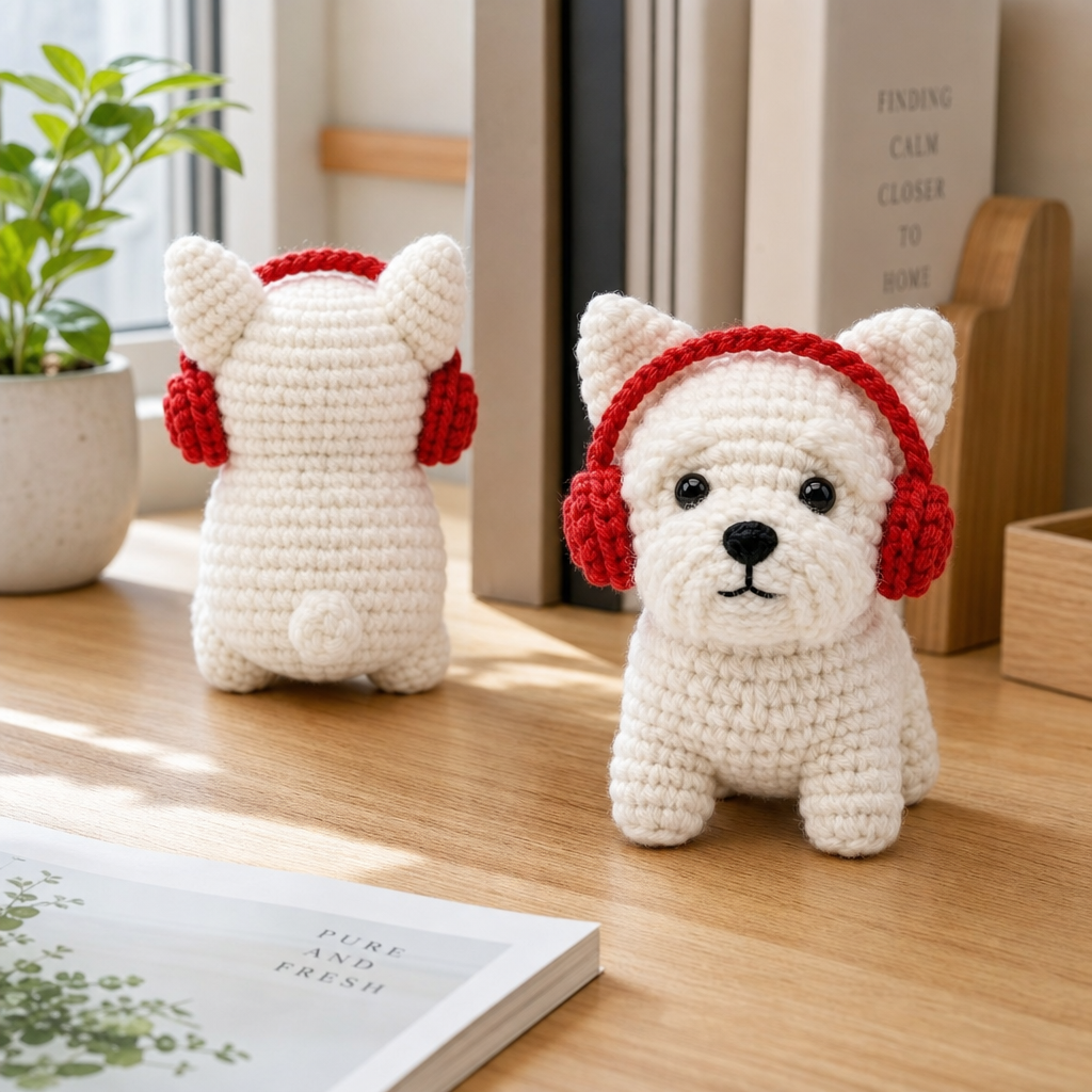 Winter Puppy Crochet Kit