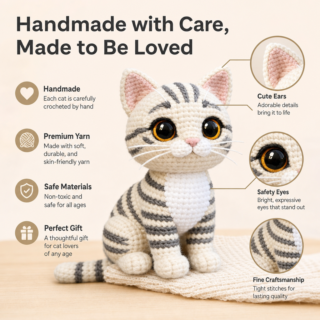 Tabby Cat Crochet Kit